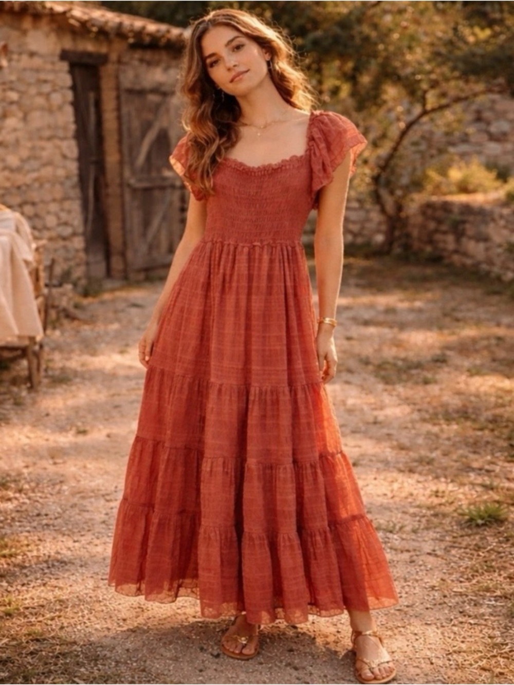 Max Studio Tiered Maxi Dress